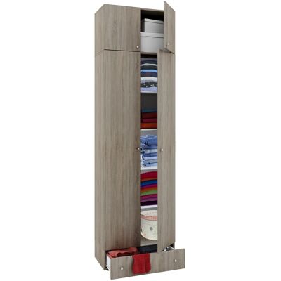 Armadio ufficio VCM Rovere Sonoma - 4 ripiani, 70x40x238 cm Armadio ufficio VCM Rovere Sonoma - 4 ripiani, 70x40x238 cm