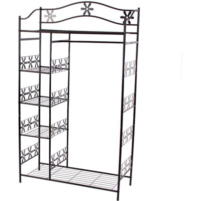 HHG Appendiabiti Guardaroba Scaffale Portaoggetti Moderno 43x100x172cm HHG Appendiabiti Guardaroba Scaffale Portaoggetti Moderno 43x100x172cm