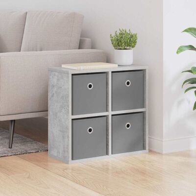 VIDAXL Credenza Con Cassetto Grigio Cemento 49,5 X 22 X 47 Cm VIDAXL Credenza Con Cassetto Grigio Cemento 49,5 X 22 X 47 Cm