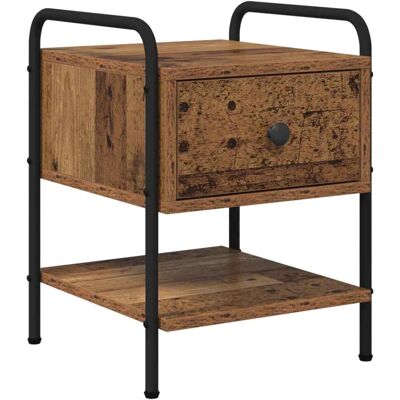 VIDAXL Armadio Da Notte Legno Antico 35 X 36,5 X 47 Cm VIDAXL Armadio Da Notte Legno Antico 35 X 36,5 X 47 Cm