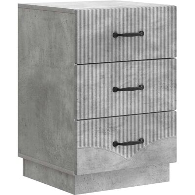 VIDAXL Armadio Da Notte Con Cassetto Grigio Cemento 43 X 41 X VIDAXL Armadio Da Notte Con Cassetto Grigio Cemento 43 X 41 X