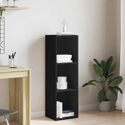 vidaXL Libreria - Nero 36x30x114 cm - Mobile per libri e TV vidaXL Libreria - Nero 36x30x114 cm - Mobile per libri e TV