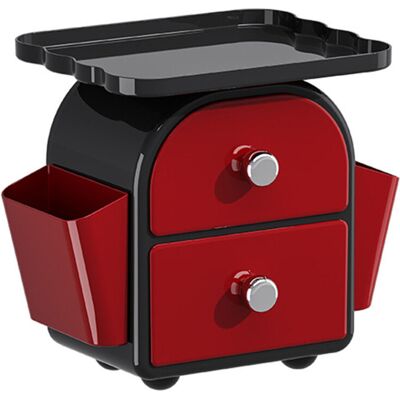 OEM Organizzatori Per Cassetti Impilabili In Plastica - Neri E Rossi OEM Organizzatori Per Cassetti Impilabili In Plastica - Neri E Rossi
