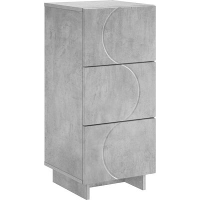 VIDAXL Credenza Grigio Cemento 33,5 X 34,5 X 75 Cm VIDAXL Credenza Grigio Cemento 33,5 X 34,5 X 75 Cm