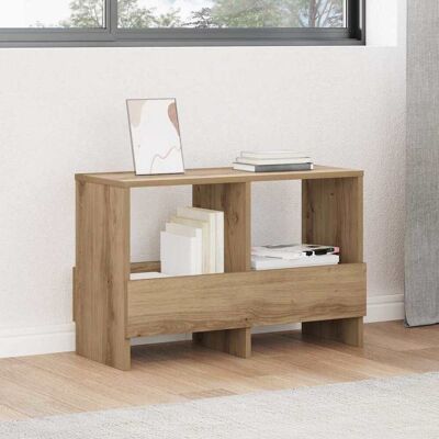 VIDAXL Scaffale Per Riviste Rovere Artigianale 68,5 X 30 X 45 Cm VIDAXL Scaffale Per Riviste Rovere Artigianale 68,5 X 30 X 45 Cm