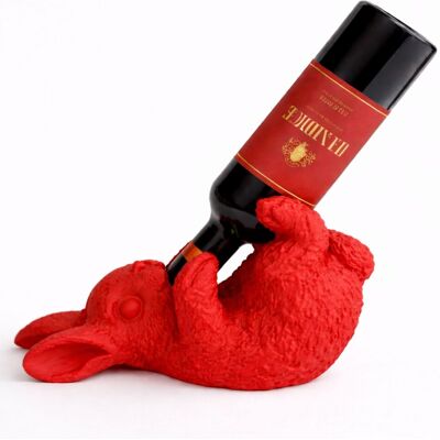 OEM Portabottiglie A Forma Di Coniglio Rosso, Decorazione Da Tavolo 3d OEM Portabottiglie A Forma Di Coniglio Rosso, Decorazione Da Tavolo 3d