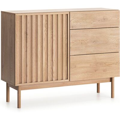 PETITS-MEUBLES Buffet 1 Anta 3 Cassetti Idor Marrone 84,3cm PETITS-MEUBLES Buffet 1 Anta 3 Cassetti Idor Marrone 84,3cm