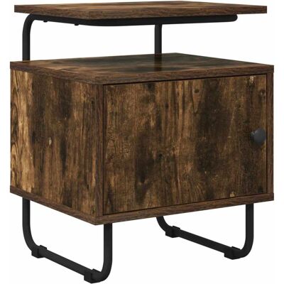 VIDAXL Armadio Da Notte Rovere Fumo Legno Ingegnerizzato VIDAXL Armadio Da Notte Rovere Fumo Legno Ingegnerizzato