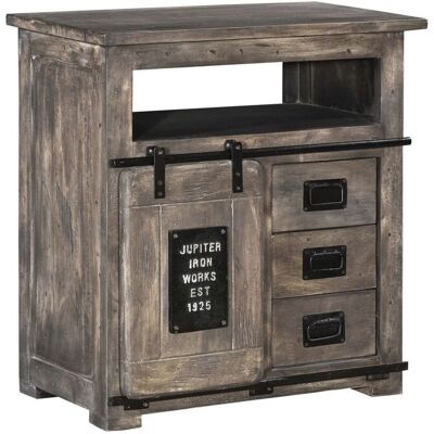 Massivmoebel24.de Mango 80x45x85 Grigia Comò - Cassettiera Massivmoebel24.de Mango 80x45x85 Grigia Comò - Cassettiera