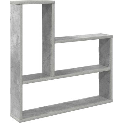 VIDAXL Scaffale Da Parete Grigio Cemento 60 X 11 X 60 Cm VIDAXL Scaffale Da Parete Grigio Cemento 60 X 11 X 60 Cm