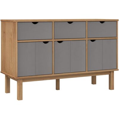 HELLOSHOP26 Credenza Comò Armadio Mobile Portaoggetti Organizer Cucina Soggiorno E 114 X 43 X 73,5 Cm Legno Massello Di Pino Grigio 020036188 HELLOSHOP26 Credenza Comò Armadio Mobile Portaoggetti Organizer Cucina Soggiorno E 114 X 43 X 73,5 Cm Legno Massello Di Pino Grigio 020036188