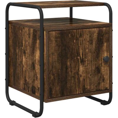 VIDAXL Armadio Da Notte Rovere Fumo Legno Ingegnerizzato VIDAXL Armadio Da Notte Rovere Fumo Legno Ingegnerizzato