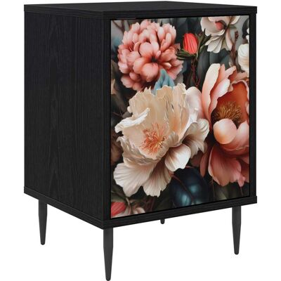 VIDAXL Armadio Da Notte Borne Rovere Nero 36 X 33 X 51 Cm VIDAXL Armadio Da Notte Borne Rovere Nero 36 X 33 X 51 Cm
