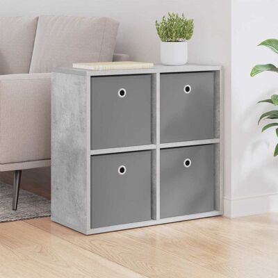 VIDAXL Credenza Con Cassetto Grigio Cemento 59,5 X 27 X 57 Cm VIDAXL Credenza Con Cassetto Grigio Cemento 59,5 X 27 X 57 Cm
