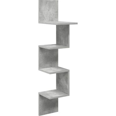 VIDAXL Scaffale Da Parete A Parete Grigio Cemento 32 X 21 X 107 Cm VIDAXL Scaffale Da Parete A Parete Grigio Cemento 32 X 21 X 107 Cm