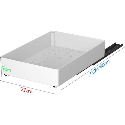OEM Item Organizzatori Estraibili Per Armadi, Cassetti Estraibili In 1 Larghezza Per Mobili Da Cucina, Bagno, Larghezza 27 Cm (bianco) OEM Item Organizzatori Estraibili Per Armadi, Cassetti Estraibili In 1 Larghezza Per Mobili Da Cucina, Bagno, Larghezza 27 Cm (bianco)