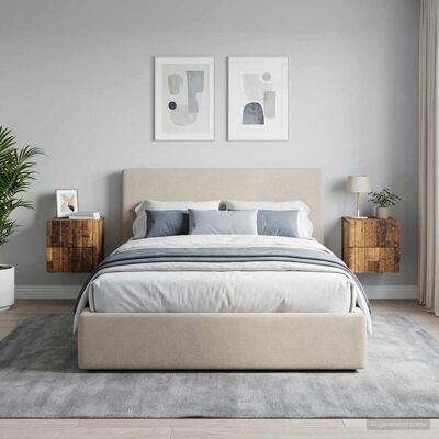 VIDAXL Mobiletto Da Notte A Muro 2 Pz Legno Antico 33 X 34,5 X 43 Cm VIDAXL Mobiletto Da Notte A Muro 2 Pz Legno Antico 33 X 34,5 X 43 Cm