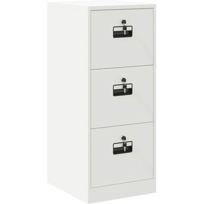VIDAXL Armadio Per File Con Cassetto Bianco 44 X 50 X 106.5 Cm VIDAXL Armadio Per File Con Cassetto Bianco 44 X 50 X 106.5 Cm