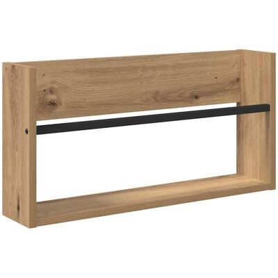 VIDAXL Scaffale Per Riviste Rovere Artigianale 60 X 12 X 30 Cm VIDAXL Scaffale Per Riviste Rovere Artigianale 60 X 12 X 30 Cm