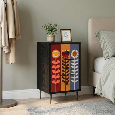 VIDAXL Armadio Da Notte Essen Rovere Nero 36 X 33 X 61 Cm VIDAXL Armadio Da Notte Essen Rovere Nero 36 X 33 X 61 Cm