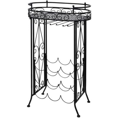 MAISON EXCLUSIVE - Struttura Portavini Con Supporto 9 Bottiglie Di Vino In Metallo MAISON EXCLUSIVE - Struttura Portavini Con Supporto 9 Bottiglie Di Vino In Metallo