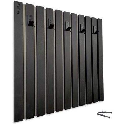OEM Gruccia In Legno Lamele 60cm Nera OEM Gruccia In Legno Lamele 60cm Nera
