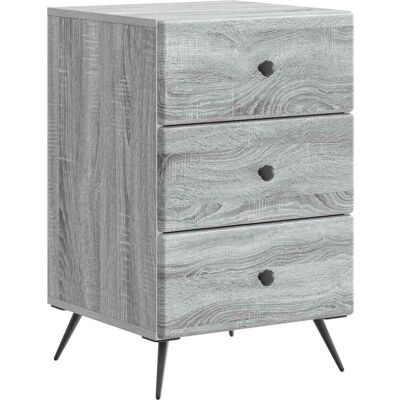 VIDAXL Armadio Da Notte Con Cassetto Grigio Sonoma 43 X 41 X 66,5 Cm VIDAXL Armadio Da Notte Con Cassetto Grigio Sonoma 43 X 41 X 66,5 Cm