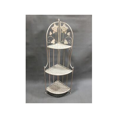 MARCA Angoliera 3 Ripiani 49 X 33 X 126cm Bianco Ant Epoque 2 Pezzi MARCA Angoliera 3 Ripiani 49 X 33 X 126cm Bianco Ant Epoque 2 Pezzi