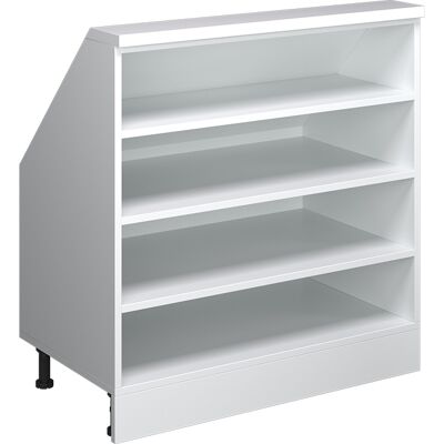 Vicco Mobile Sottotetto Rion, Bianco, 80 X 81.6 Cm Con 4 Scomparti, Vicco Mobile Sottotetto Rion, Bianco, 80 X 81.6 Cm Con 4 Scomparti,