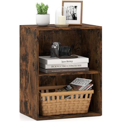 COSTWAY Mobile Angolare Porta Libri Cubi Da Parete Libreria 2 Cubi Ripiani Scaffale Livelli Piani Scomparti Legno Bianca Nera Industriale Aperta Bassa Divisor COSTWAY Mobile Angolare Porta Libri Cubi Da Parete Libreria 2 Cubi Ripiani Scaffale Livelli Piani Scomparti Legno Bianca Nera Industriale Aperta Bassa Divisor