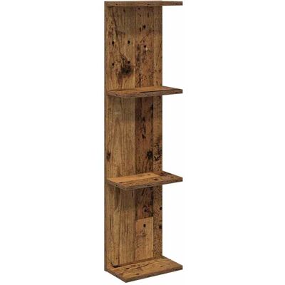 VIDAXL Scaffale Da Parete Legno Antico 25 X 15 X 100 Cm VIDAXL Scaffale Da Parete Legno Antico 25 X 15 X 100 Cm