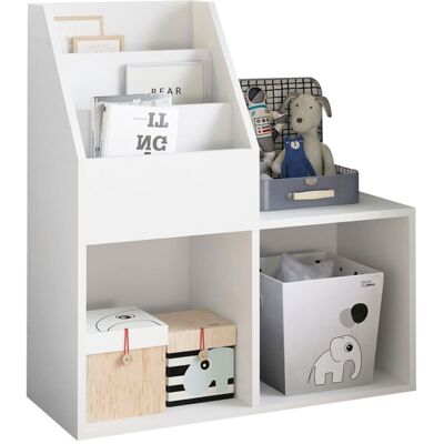 BAKAJI Libreria Cameretta Bambini Legno Scaffale 5 Ripiani Porta Giocattoli Libri Rivis BAKAJI Libreria Cameretta Bambini Legno Scaffale 5 Ripiani Porta Giocattoli Libri Rivis