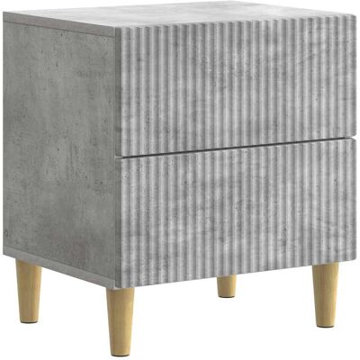 VIDAXL Armadio Da Notte Con Cassetto Grigio Cemento 43 X 34,5 X VIDAXL Armadio Da Notte Con Cassetto Grigio Cemento 43 X 34,5 X