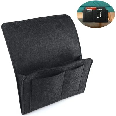 FORTUNEVILLE Organizzatore Da Letto, Borsa Portaoggetti Antiscivolo Per Libri, Riviste, Ipad, Telefono, Telecomando FORTUNEVILLE Organizzatore Da Letto, Borsa Portaoggetti Antiscivolo Per Libri, Riviste, Ipad, Telefono, Telecomando