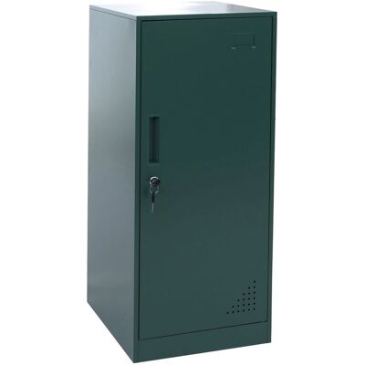 DÉCOSHOP26 Armadietto In Metallo Con Asta Appendiabiti E Ripiano Estraibile 90x38x45 Cm Acciaio Verde 040008961 DÉCOSHOP26 Armadietto In Metallo Con Asta Appendiabiti E Ripiano Estraibile 90x38x45 Cm Acciaio Verde 040008961