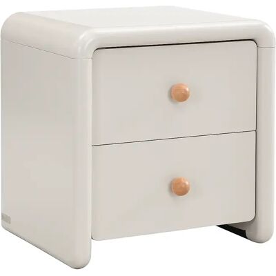 Unique Comodino Con 2 Cassetti Beige - Selorina Unique Comodino Con 2 Cassetti Beige - Selorina
