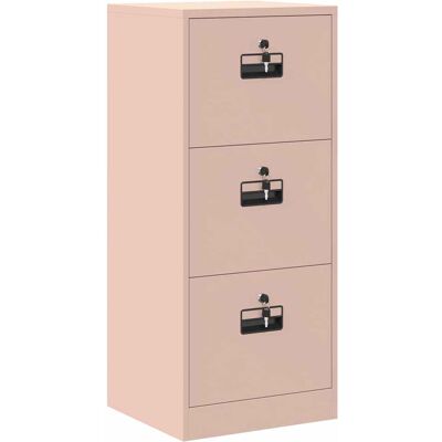 VIDAXL Armadio Per File Con Cassetto Rosa 45,5 X 42 X 106,5 Cm VIDAXL Armadio Per File Con Cassetto Rosa 45,5 X 42 X 106,5 Cm