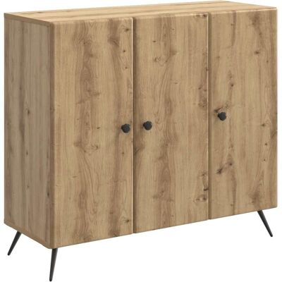 VIDAXL Credenza Rovere Artigianale 89 X 34,5 X 80 Cm VIDAXL Credenza Rovere Artigianale 89 X 34,5 X 80 Cm