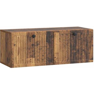 VIDAXL Mobile Porta Tv Da Muro Legno Antico 78,5 X 31 X 30 Cm VIDAXL Mobile Porta Tv Da Muro Legno Antico 78,5 X 31 X 30 Cm