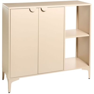 BELIANI Mobile Contenitore Industriale In Acciaio Con 2 Cassetti Mobile Contenitore Per L'Ufficio Domestico Beige Ardura BELIANI Mobile Contenitore Industriale In Acciaio Con 2 Cassetti Mobile Contenitore Per L'Ufficio Domestico Beige Ardura