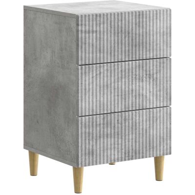 VIDAXL Armadio Da Notte Con Cassetto Grigio Cemento 43 X 41 X VIDAXL Armadio Da Notte Con Cassetto Grigio Cemento 43 X 41 X