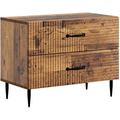 VIDAXL Armadio Da Notte Con Cassetto Legno Antico 62 X 34,5 X 47,5 Cm VIDAXL Armadio Da Notte Con Cassetto Legno Antico 62 X 34,5 X 47,5 Cm