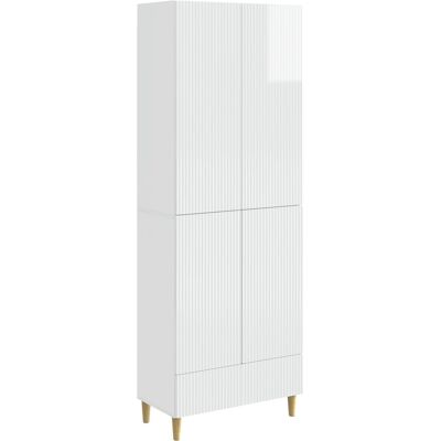 VIDAXL Set Di Armadi 2 Pz Bianco Lucido Legno Ingegnerizzato VIDAXL Set Di Armadi 2 Pz Bianco Lucido Legno Ingegnerizzato