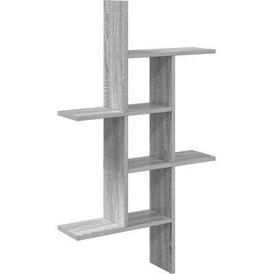VIDAXL Scaffale Da Parete Sonoma Grigio 61 X 15 X 102 Cm VIDAXL Scaffale Da Parete Sonoma Grigio 61 X 15 X 102 Cm