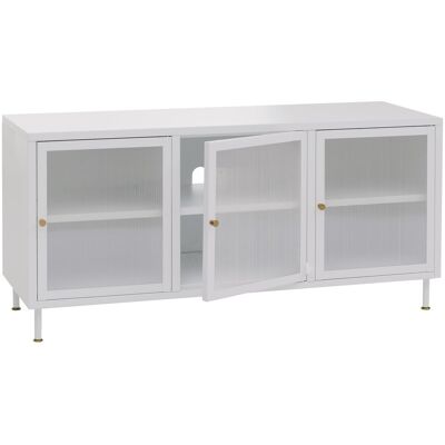 DÉCOSHOP26 Mobile Porta Tv Dal Design Industriale Con 6 Scomparti 58 X 120 X 40 Cm Finitura Opaca In Metallo Bianco 040008867 DÉCOSHOP26 Mobile Porta Tv Dal Design Industriale Con 6 Scomparti 58 X 120 X 40 Cm Finitura Opaca In Metallo Bianco 040008867