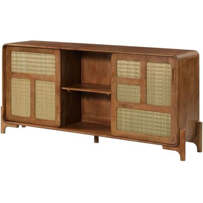 Massivmoebel24 Credenza Mango Marrone Chiaro Laccato 180x40x80 Cm Montato Parzialmente Mizumi 102 Massivmoebel24 Credenza Mango Marrone Chiaro Laccato 180x40x80 Cm Montato Parzialmente Mizumi 102