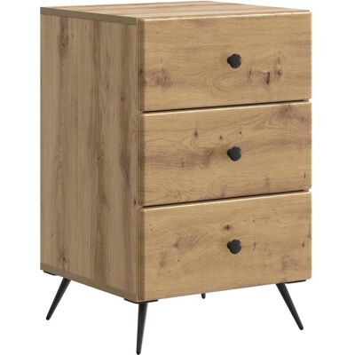 VIDAXL Armadio Da Notte Rovere Artigianale 43 X 41 X 66,5 Cm VIDAXL Armadio Da Notte Rovere Artigianale 43 X 41 X 66,5 Cm