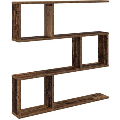 VIDAXL Scaffale Da Parete Legno Antico 80 X 12 X 79,5 Cm VIDAXL Scaffale Da Parete Legno Antico 80 X 12 X 79,5 Cm