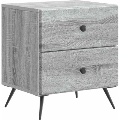 VIDAXL Armadio Da Notte Con Cassetto Grigio Sonoma 43 X 34,5 X 47,5 Cm VIDAXL Armadio Da Notte Con Cassetto Grigio Sonoma 43 X 34,5 X 47,5 Cm