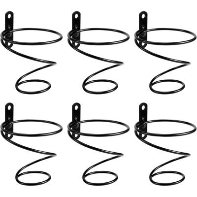 GABRIELLE Set Di 6 Portabottiglie Da Parete - Portabottiglie Per Vino Rosso Con Viti - Organizzatore In Metallo GABRIELLE Set Di 6 Portabottiglie Da Parete - Portabottiglie Per Vino Rosso Con Viti - Organizzatore In Metallo